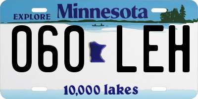 MN license plate 060LEH
