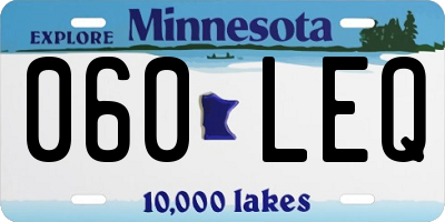 MN license plate 060LEQ