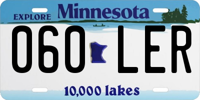 MN license plate 060LER