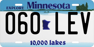 MN license plate 060LEV