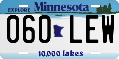 MN license plate 060LEW