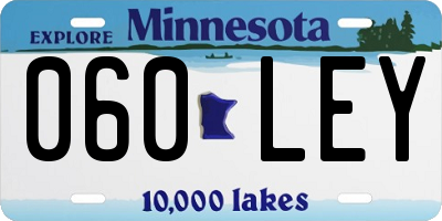 MN license plate 060LEY