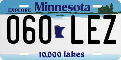 MN license plate 060LEZ