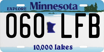 MN license plate 060LFB