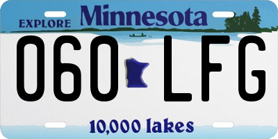 MN license plate 060LFG