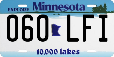 MN license plate 060LFI