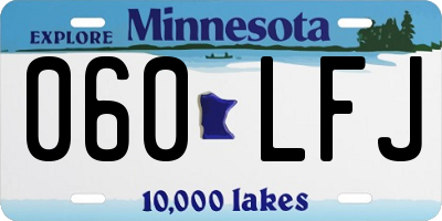 MN license plate 060LFJ
