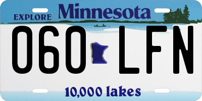 MN license plate 060LFN