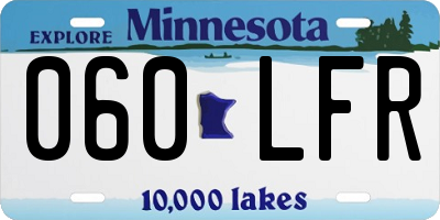 MN license plate 060LFR