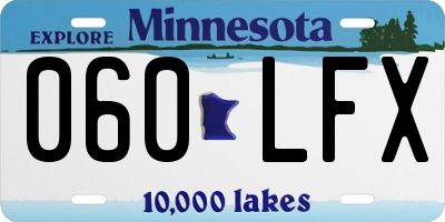 MN license plate 060LFX