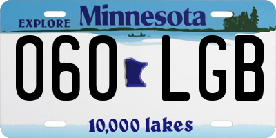 MN license plate 060LGB