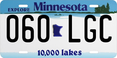 MN license plate 060LGC