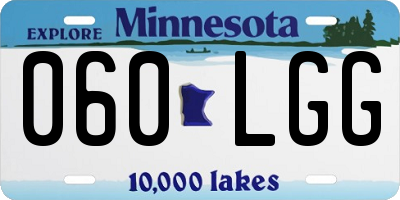 MN license plate 060LGG