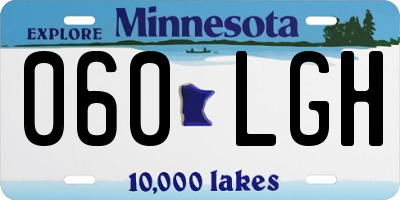 MN license plate 060LGH