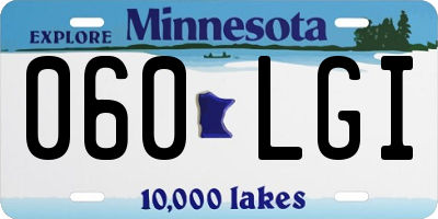 MN license plate 060LGI