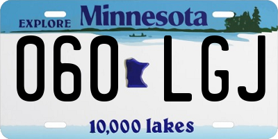 MN license plate 060LGJ