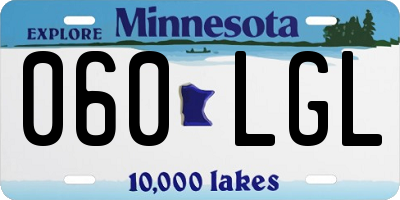 MN license plate 060LGL