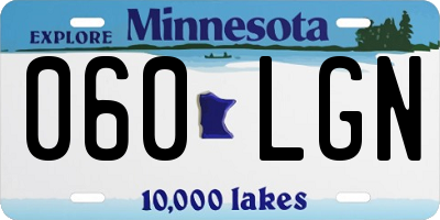MN license plate 060LGN