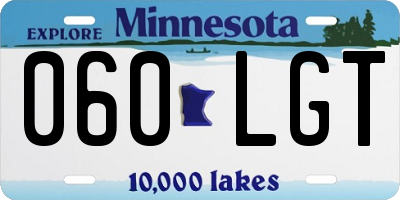 MN license plate 060LGT