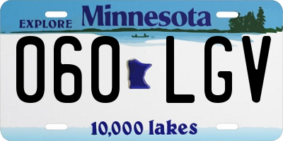 MN license plate 060LGV