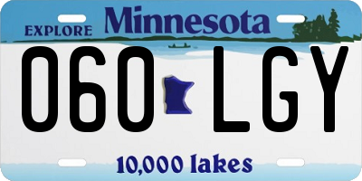 MN license plate 060LGY
