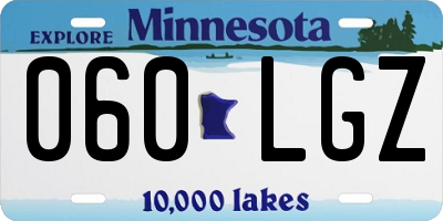 MN license plate 060LGZ
