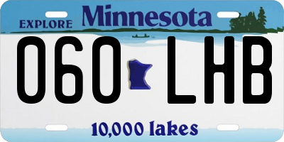 MN license plate 060LHB