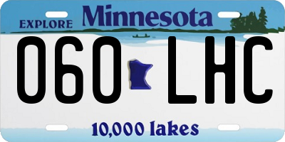 MN license plate 060LHC