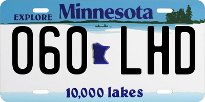 MN license plate 060LHD