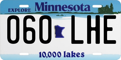 MN license plate 060LHE