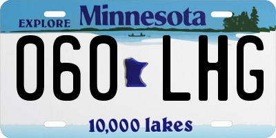 MN license plate 060LHG