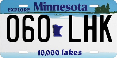 MN license plate 060LHK