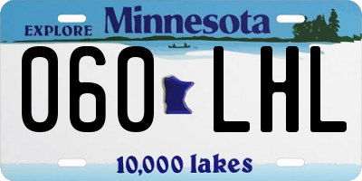 MN license plate 060LHL