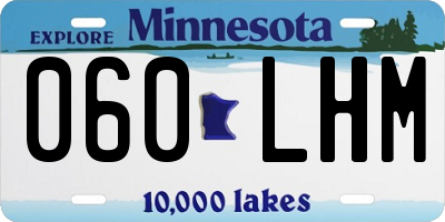 MN license plate 060LHM