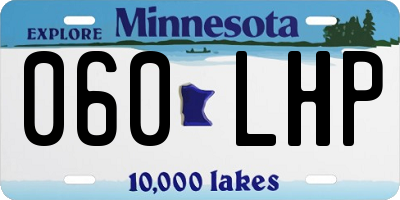 MN license plate 060LHP