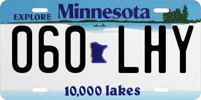MN license plate 060LHY