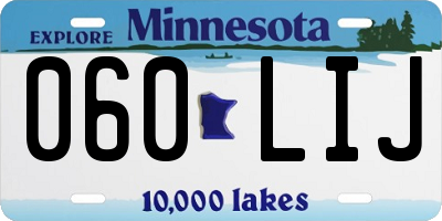 MN license plate 060LIJ
