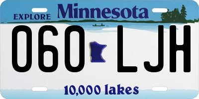 MN license plate 060LJH