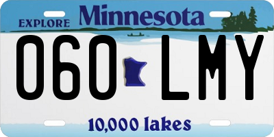 MN license plate 060LMY