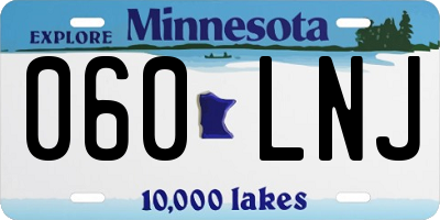 MN license plate 060LNJ