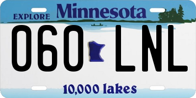 MN license plate 060LNL