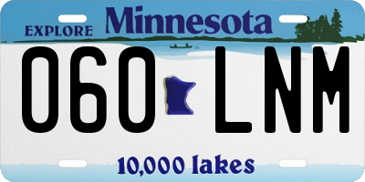 MN license plate 060LNM