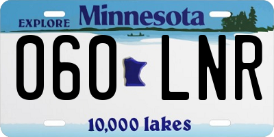 MN license plate 060LNR