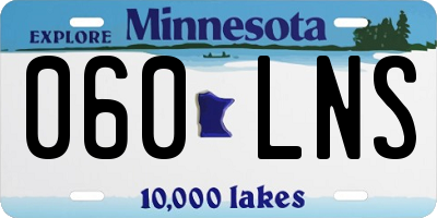 MN license plate 060LNS
