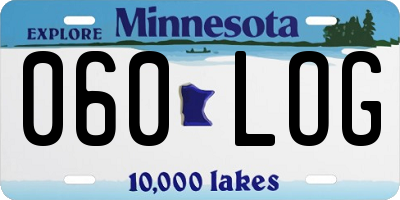 MN license plate 060LOG