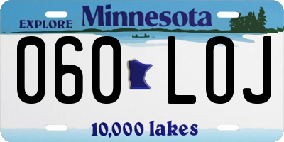 MN license plate 060LOJ