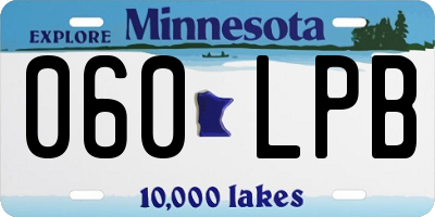 MN license plate 060LPB