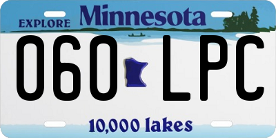 MN license plate 060LPC