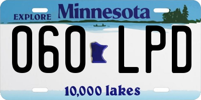 MN license plate 060LPD