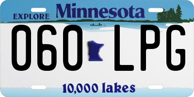 MN license plate 060LPG